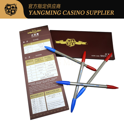 kopen Nieuwe op maat gemaakte 50 vellen per boek Casino Club Entertainment Baccarat Scorekaarten van de fabrikant online vervaardiging