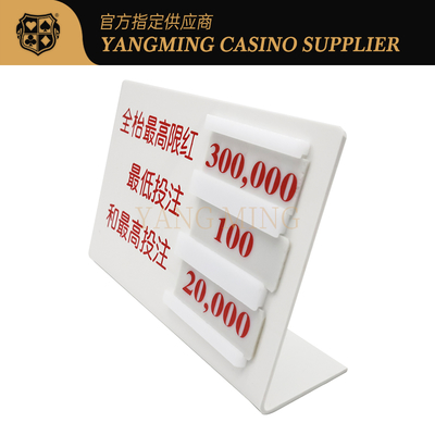 kopen Baccarat Poker Table Display Card Countertop Accessoires in de vorm van een L voor casino spel online vervaardiging