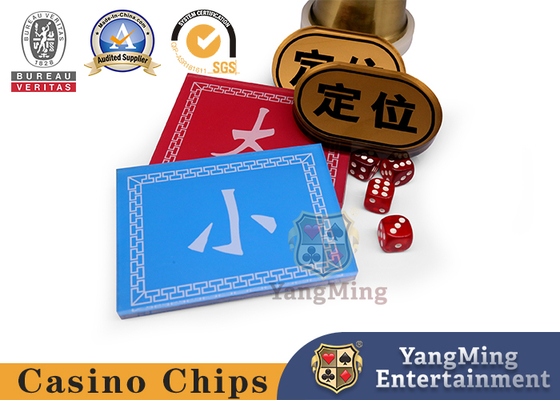 kopen Rood en Blauw Voor- en Achteraf Afdrukgrootte Positionering Knop Casino Poker Tafelspel Aanpassing online vervaardiging