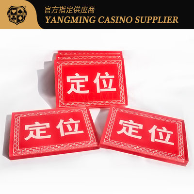 kopen Acrylische vierkant Red Bull Positioning Card Casino Poker Table Game Positioning Card online vervaardiging