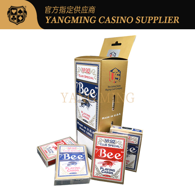 kopen Casino 310g Bee Poker Cards Amerikaans Geïmporteerde Black Core Baccarat Cards Voor Casino Spel online vervaardiging