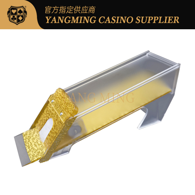 kopen Goud 8 decks poker dealer slijpen Baccarat Dragon Tiger tafelspel kan worden ontworpen online vervaardiging