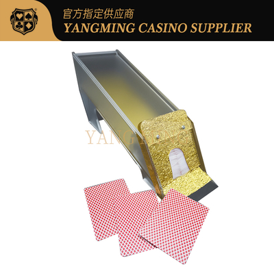 kopen Goud 8 decks poker dealer slijpen Baccarat Dragon Tiger tafelspel voor casinospel online vervaardiging