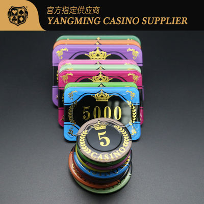 kopen De Kroon die van het tarweoor het Acryl UVlicht van Chips Custom Purple van de Casinopook bronzen online vervaardiging