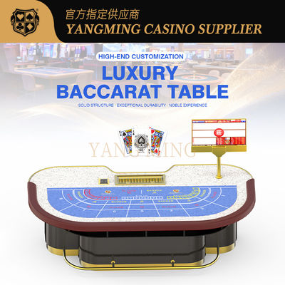 kopen 10 Persons High Quality Poker Table Solid Wood Baccarat Gambling Table For Sale online vervaardiging