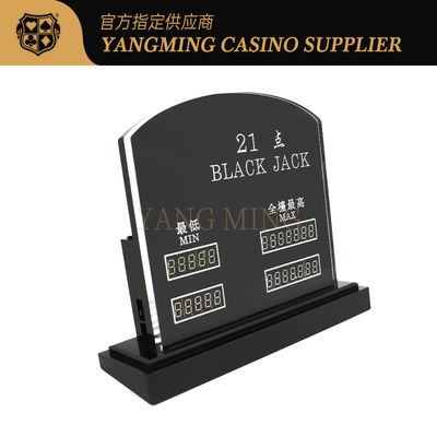 kopen Ingevoerd Acryl Gesneden Zwart Jack Casino Gambling Chips online vervaardiging