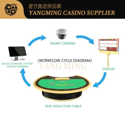 kopen Professional Casino Smart Gaming Tables with Integrated RFID Technology online vervaardiging