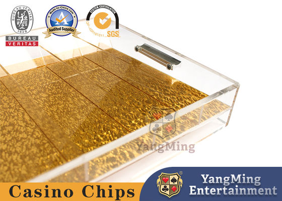 kopen Halve Transparante Acryl Twee Yards van Casinochip case portable with cartridge het Handvat dieChips Box With Lock Case gokken online vervaardiging