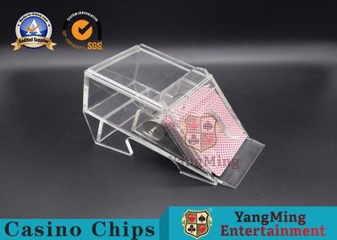 kopen Duurzame 1 de Kaartschoen van het Dekcasino, Zwarte of Duidelijke Kleur die Specifieke Acrylschoenen gokken online vervaardiging