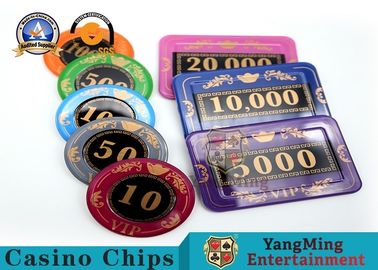 kopen De fabrikanten leveren Acrylserigrafie 760 Crystal Chip Set With Aluminum Poker Chips Set Case online vervaardiging