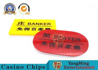 kopen Het gokken van het de Lijst Zachte Baccarat van het Pookcasino de Tellers Slijtvaste Heldere Kleur online vervaardiging