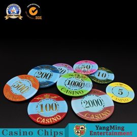 kopen Van de het Casinostijl van het kroonpatroon de Bronzende Pook Chips Super - de Slijtageweerstand van de Aanrakingstextuur online vervaardiging