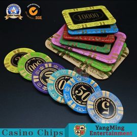 kopen Anti - Vervalsend Crystal Poker Chips/Rechthoekige Pook Chips For Casino online vervaardiging