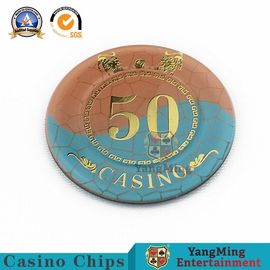 kopen Bronzende Acrylcasinopook op hoge temperatuur Chips Round Shaped online vervaardiging
