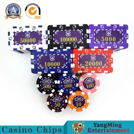 kopen ABS van 760pcs 14g van het de Douane het Amerikaanse Plastic Casino van de Ijzerkern Bronzen van de Pookchip set ink silk screen online vervaardiging