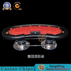 kopen 8-10 Vouwbare de Pooklijst Texas Hold van het persoons Ovale Casino hen Geleide Lijst met de Waterdichte Bovenkant van de Stoffenlijst online vervaardiging