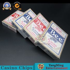 kopen Zwarte Kerndocument Casinospeelkaarten met Aangepast Embleem 144 de Specifieke Kaarten van de Dekkenpook Club online vervaardiging