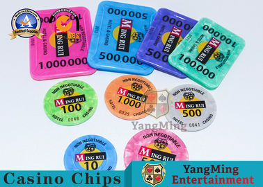 kopen Acrylrfid Chip Chips Baccarat Poker Table Games kan worden aangepast online vervaardiging