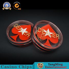 kopen De duurzame Toebehoren Texas Club Poker 75mm van het Casinospel Handelaar verwerpen Knoop Acryl Plastic Rood Hart online vervaardiging