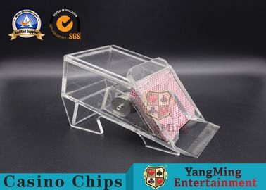 kopen Van de de Pookhandelaar van het twee Dekkencasino van de Speelkaartshuffer Volledige Duidelijke het Ijzerkern 7mm Thinkness online vervaardiging