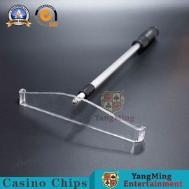 kopen Het Baccaratpook van roulettechip rake poker aluminum alloy de Intrekbare het Gokken Kaarten Chips Code Receiver van het Productenijzer online vervaardiging