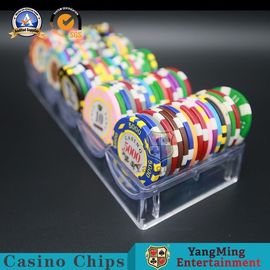 kopen 3.3mm Thinkness Clay Gambling Casino Chip Tray Volledig Transparant Plastic Chips Case 100PCS online vervaardiging