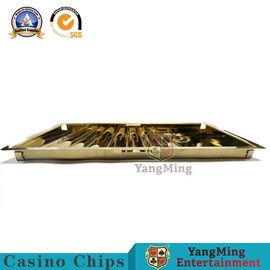 kopen Lichtgewicht het Slotcasino Chip Box Titanium Yellow Bright van het 7 Rijenmetaal online vervaardiging