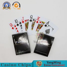 kopen Texas Poker Club Playing Cards/Waterdichte Plastic Grote Druk het Gokken Lijstkaarten online vervaardiging