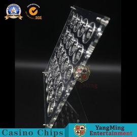 kopen 40mm het de Raadscasino Chips Acrylic Horizontal Section Carrier van de Diametervertoning maakte Geraffineerde 20pcs dik online vervaardiging