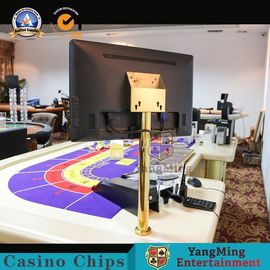 kopen Titanium Gouden Gele Baccarat het Gokken Lijst 27“ Rechte de Steunhouder van de Vertoningsbar online vervaardiging