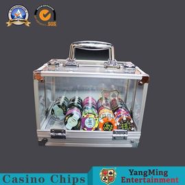 kopen Aluminiumlegering Dubbel Open Acrylchips carrier texas poker round Chips Handle With Metal Lock online vervaardiging
