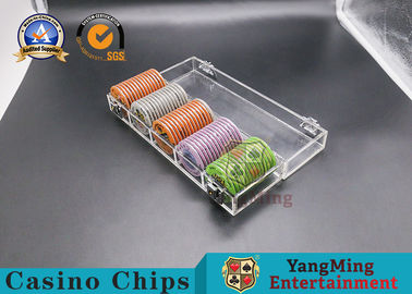 kopen 5 het Casino Chips Carrier With Lock 280*85*65mm van rijenclay poker chips case texas online vervaardiging