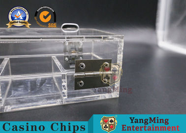 kopen Transparante het Slotdouane van 100pcs 46mm Clay Poker Chips Case Double online vervaardiging