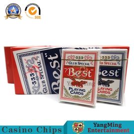 kopen Binnenlandse 280g-Douane Twee Grootte 88*63mm van Casinospeelkaarten van de Kleurencmyk Druk online vervaardiging