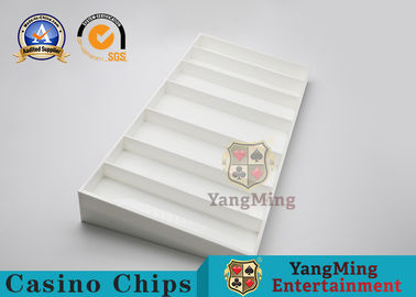kopen Witte ABS Plastic het Spellijst Chip Box van Pookchip board baccarat poker table online vervaardiging