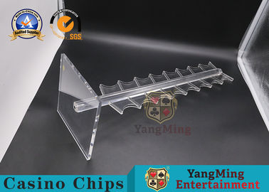 kopen 10mm Thinkness van de Raads de Rechte Gaten van het Roulettewiel Acrylpook Chip Rack online vervaardiging