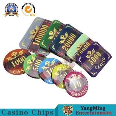 kopen 760 het Amerikaanse ABS van PCs Muntstuk Texas Hold van Clay Chip Set Iron Core Chip hen Spel Speciaal Anti-Counterfeit Chip Factory Spot online vervaardiging