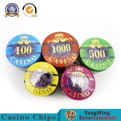 kopen 760 Amerikaanse ABS Clay Plastic Chip Set Texas van PCs houden hen Kern van het Spel de Speciale Ijzer Anti-Counterfeit Chip Currency online vervaardiging
