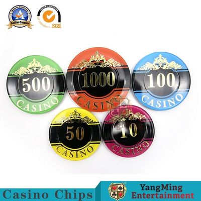kopen 50mm Crystal Acrylic Chips Set Texas houden hen Hete het Stempelen Plastic Spaanders online vervaardiging