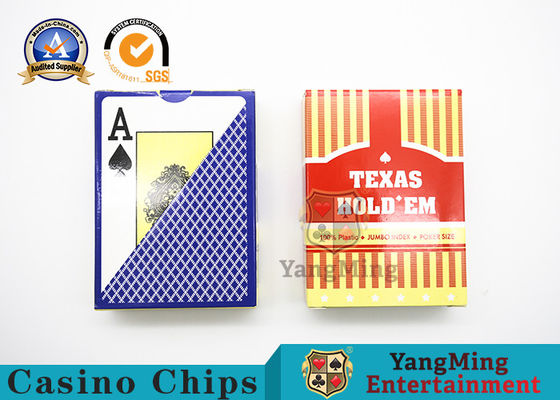 kopen De waterdichte Plastic Speelkaarten van pvc voor Texas Hold hen Berijpt Spel Tweezijdig online vervaardiging