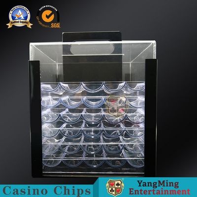 kopen Doorzichtig Texas Clay Poker Chip Coin Case 1000 Stukken van 40mm Diameter om Acryl anti-Vervalst Chips Case online vervaardiging