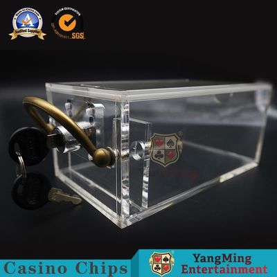 kopen 6 de Pooklijst Hoge Transparante Acryl 171*100*80mm van het dekbaccarat online vervaardiging