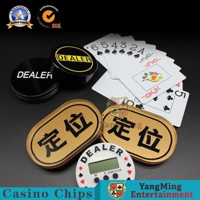 kopen De acryltoebehoren die van het Casinospel Tweezijdige Plaat plaatsen online vervaardiging