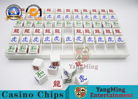 kopen Graverende Heldere Vrije de Chassis Acryl Witte Plastic Parel van Dragon Tiger Gambling Games Dewdrop Set van het Doopvontenbaccarat online vervaardiging