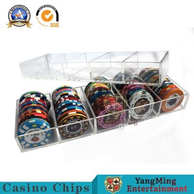 kopen Yards Chip Box Full Transparent Round 50mm Pook anti-Vervalst Chips Tray van de clubdouane dik Acryl 100 van Afsluitbaar online vervaardiging