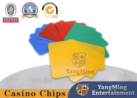 kopen Brandnieuwe plastic snijkaarten Baccarat Casino Poker tafelspel 4 kleur PVC snijkaarten online vervaardiging