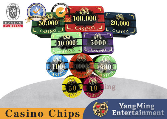 kopen 45mm Texas Game Jackpot Acryl Gepersonaliseerde Casinopook Chip Set online vervaardiging