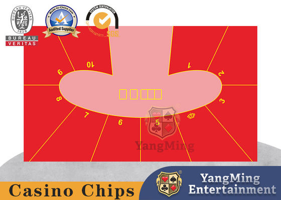 kopen Doek van de de Persoons de Texas Holdem Card Game Poker Gevoelde Lijst van CMYK 10 online vervaardiging