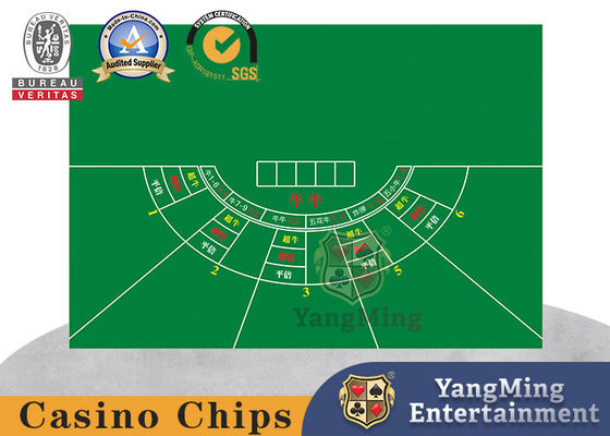 kopen Gepersonaliseerde Niu Niu tafelkleed voor casino, poker tafel, spel tafel, waterdicht tafelkleed online vervaardiging