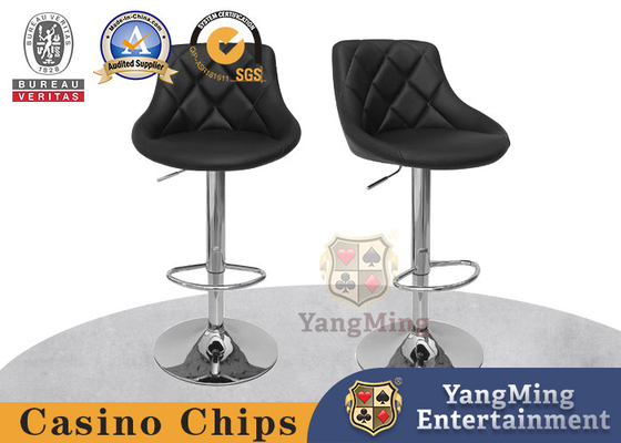 kopen Roestvrij staal Chassis Lederen Hotel Op maat gemaakte Lifting Rotating Bar Chair Gaming Tafelstoel online vervaardiging